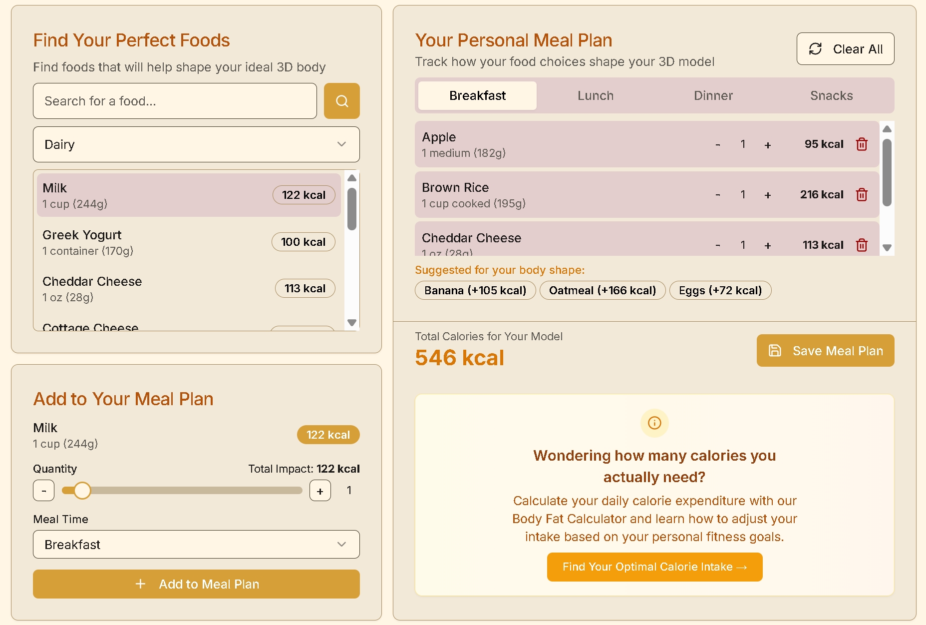 Food Calorie Tracker
